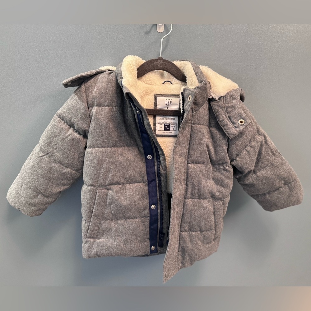 GAP Boys Puffer Winter Jacket, Size 2T